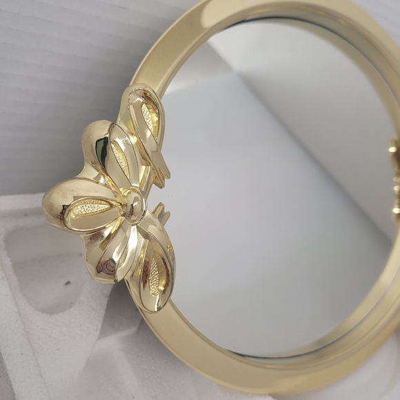 Gold tone vanity mirro tray - Picture 2 of 3